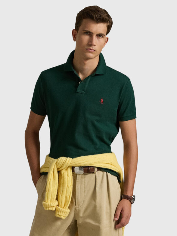Dark green cotton Polo shirt - 1