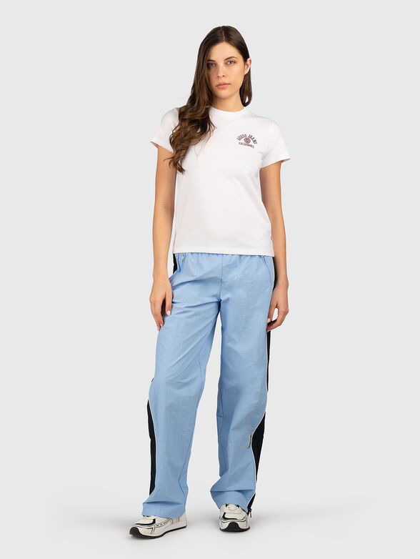 T-shirt with oval neckline and logo print - 2