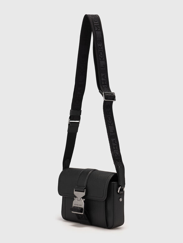 Leather crossbody bag with logo detail - 2