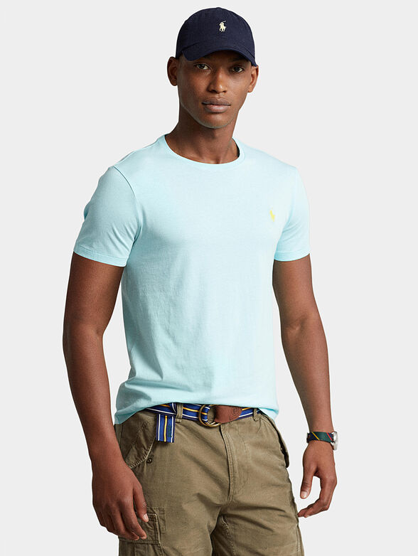 T-shirt with contrasting logo embroidery - 1