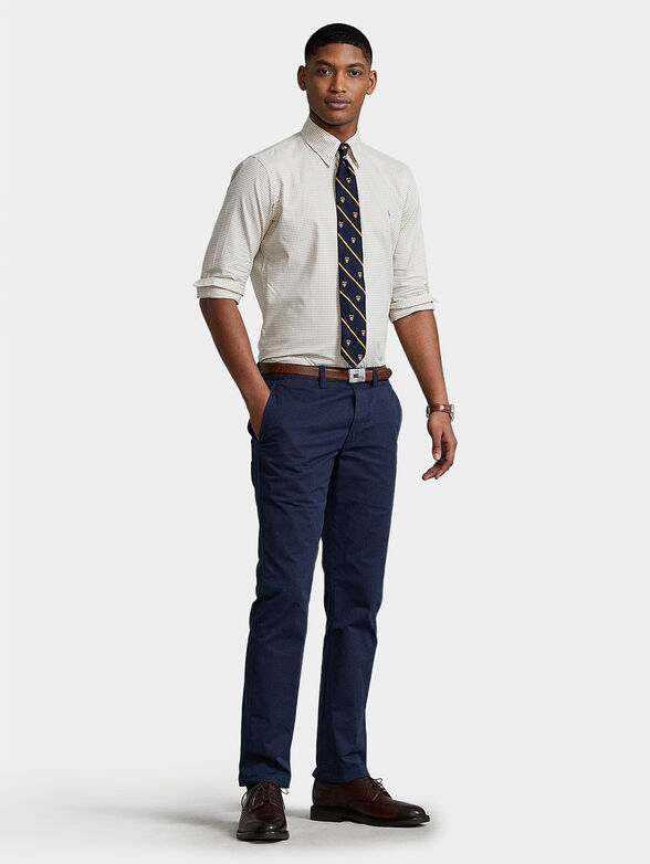 Plaid shirt with logo embroidery - 2