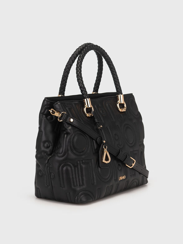 Handbag with quilted logo effect - 5