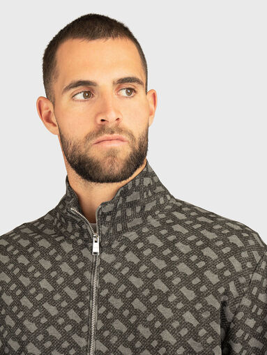 Sweatshirt with monogram logo print - 4