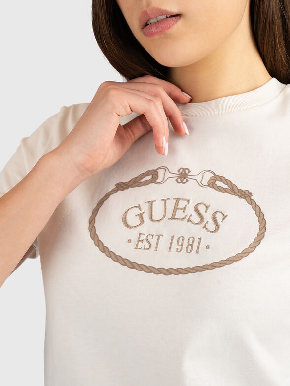 Cotton T-shirt with front logo - 4