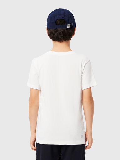 White t-shirt with contrast print - 3
