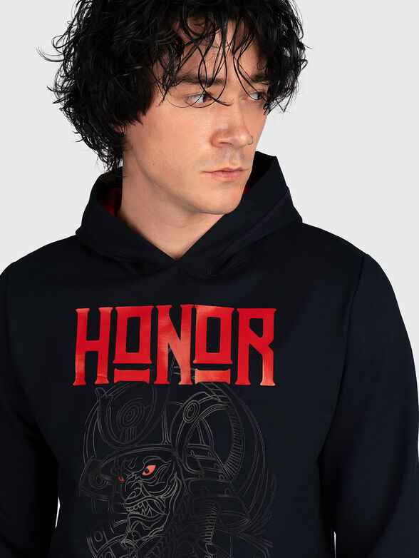 H017 sweatshirt with accent print  - 5
