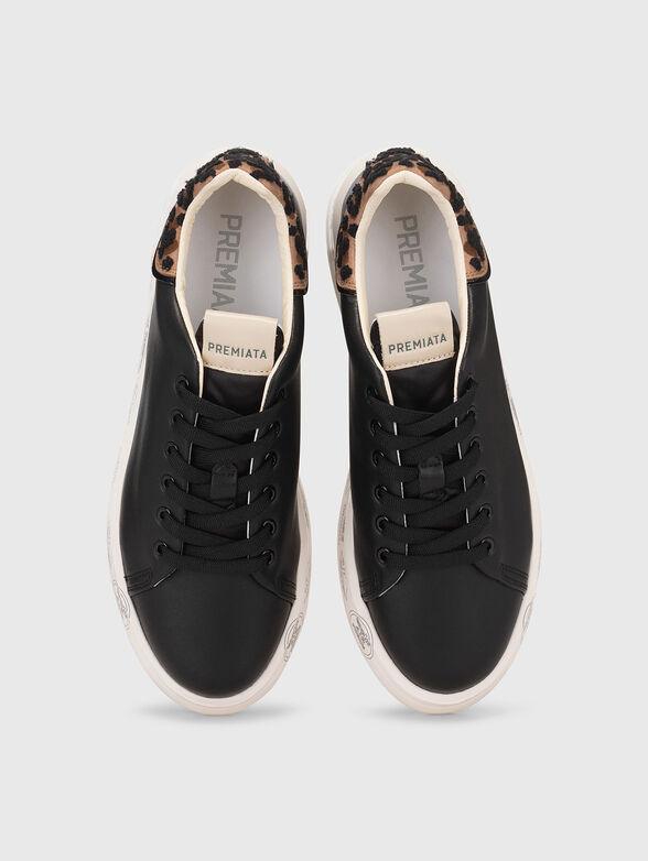 BELLE sports shoes with leopard accent - 6