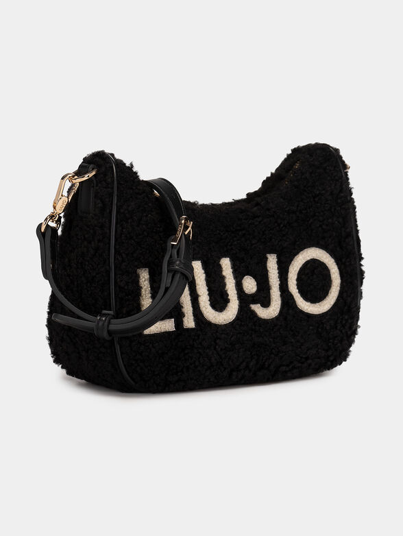 Hobo bag with soft plush texture - 4