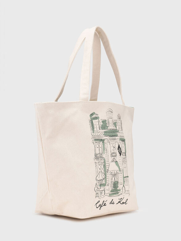 Big double faced bag with a print - 5