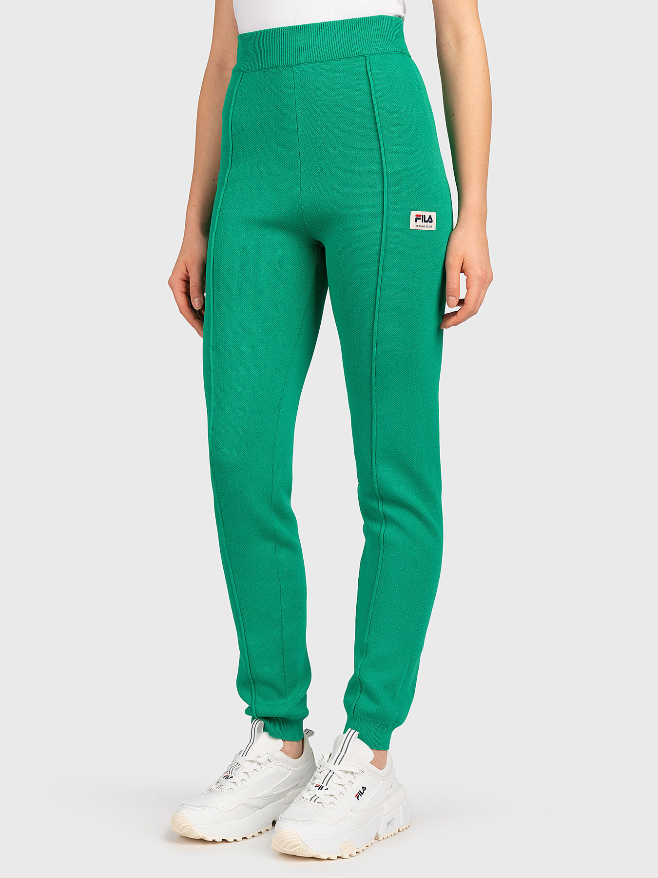 TARAZONA brown sports trousers with high waist brand FILA Globalbrandsstore en