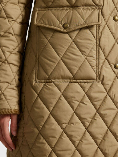 Quilted coat with pockets - 5