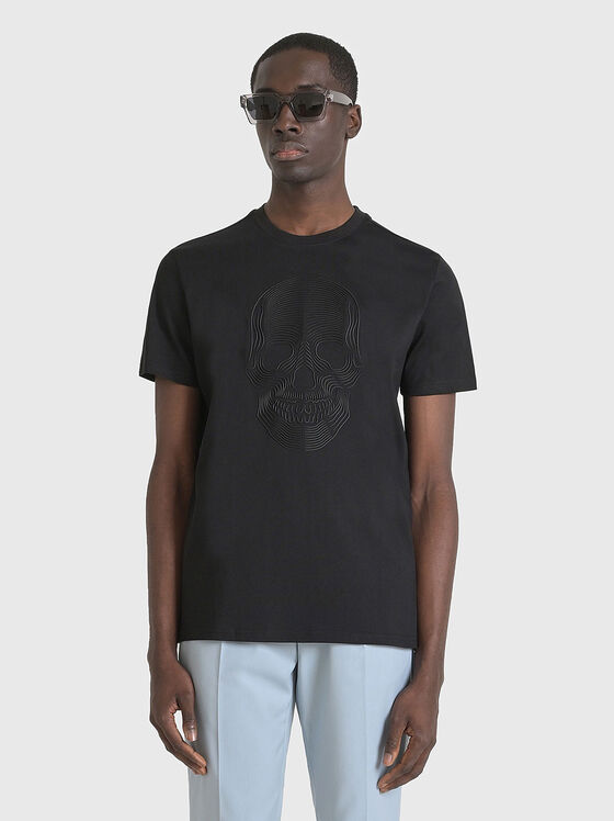Cotton T-shirt with print - 1