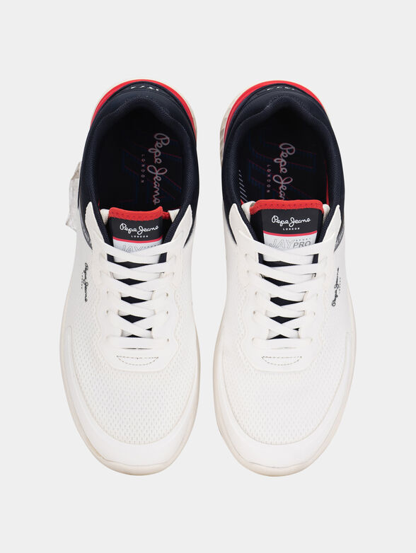 Dark blue sneakers with logo details - 6