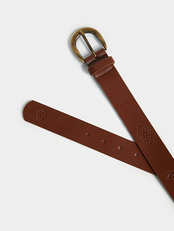 JULIETA black leather belt - 4