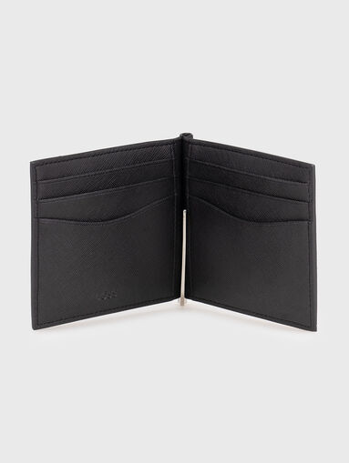 Leather wallet with logo - 4