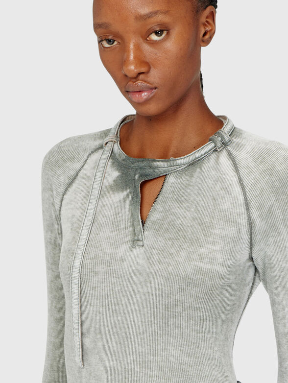 T-ECLA blouse with worn effect - 4