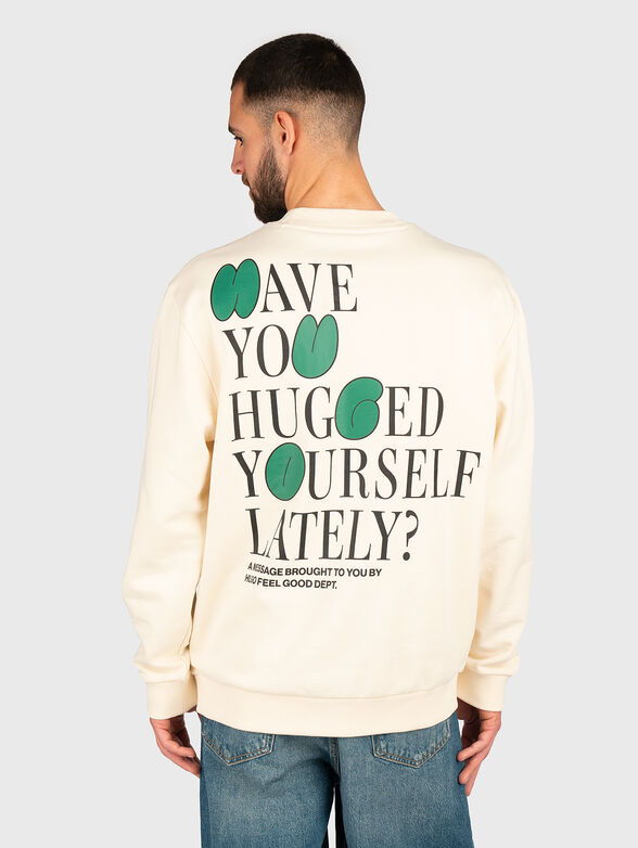 Sweatshirt with accent back - 2