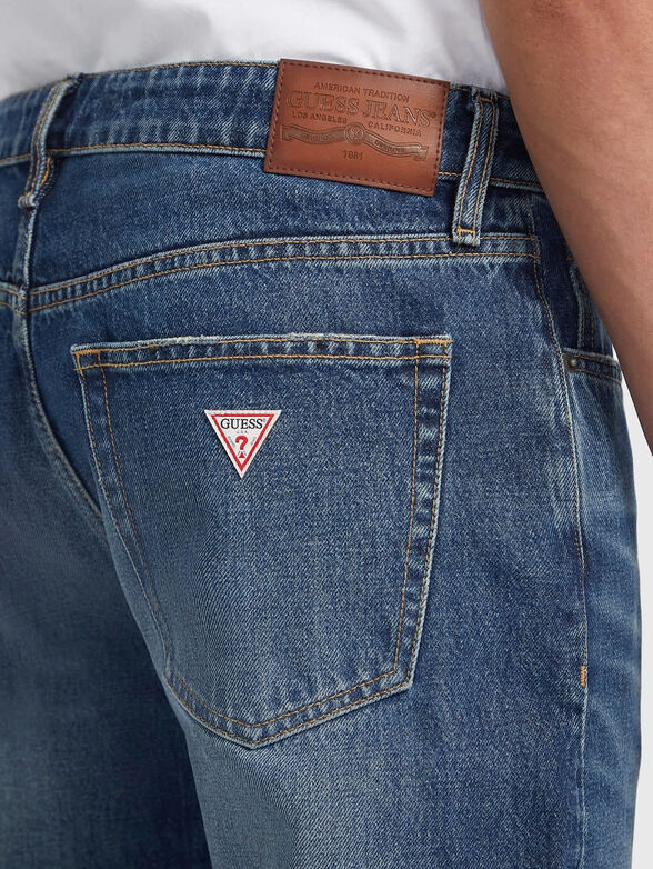 Straight jeans with washed effect - 4