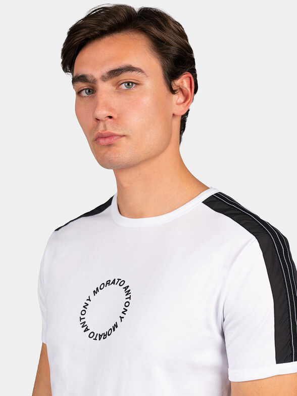 T-shirt with round logo print - 2