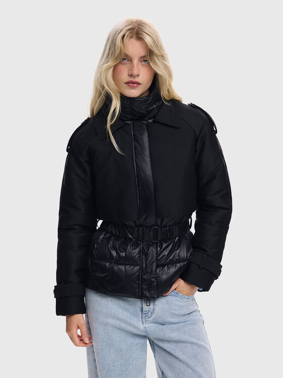 Капитонирано яке ENRI в черен цвят  - 1