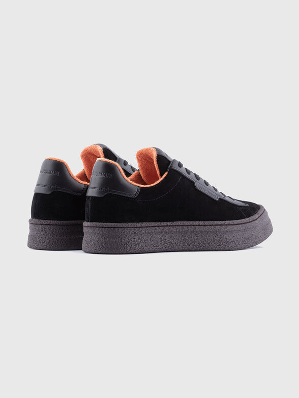 Black suede sneakers - 3