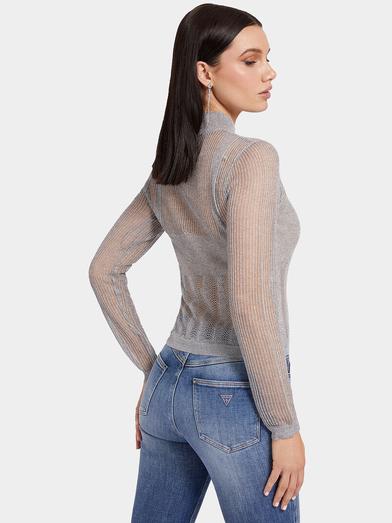Sweater with shiny threads - 3