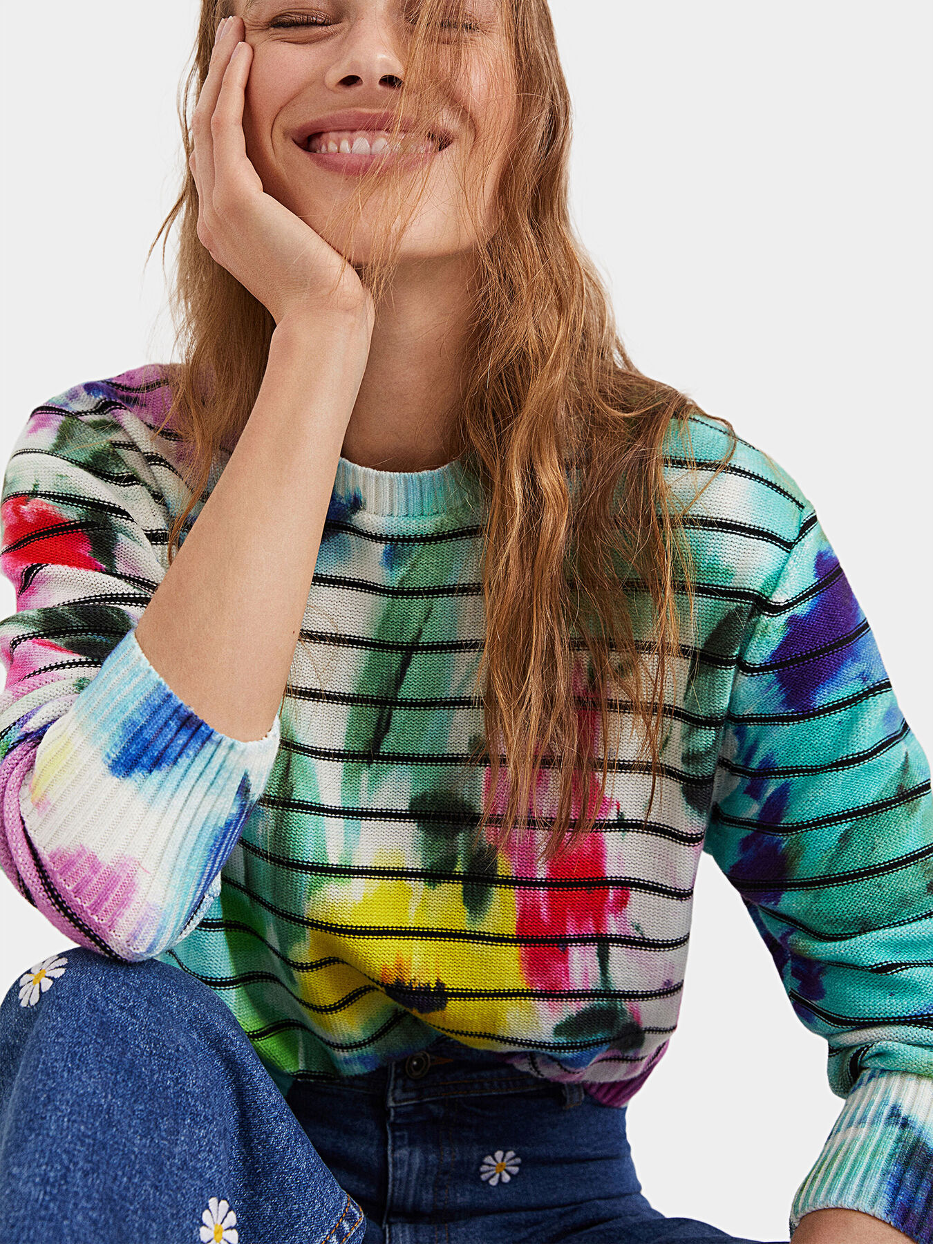 Sweater with art print brand DESIGUAL — Globalbrandsstore.com/en