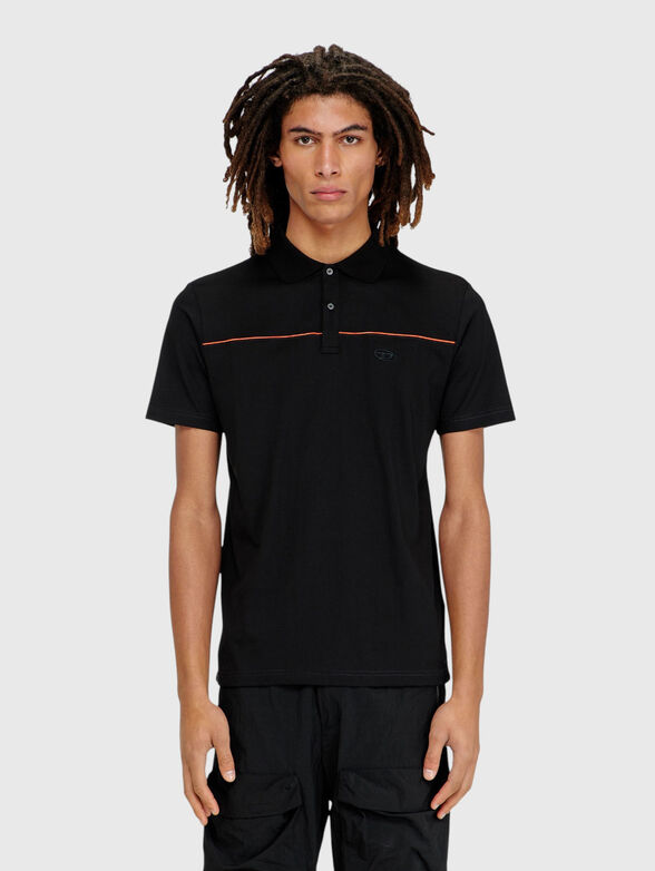 Cotton polo shirt with contrasting trim - 1