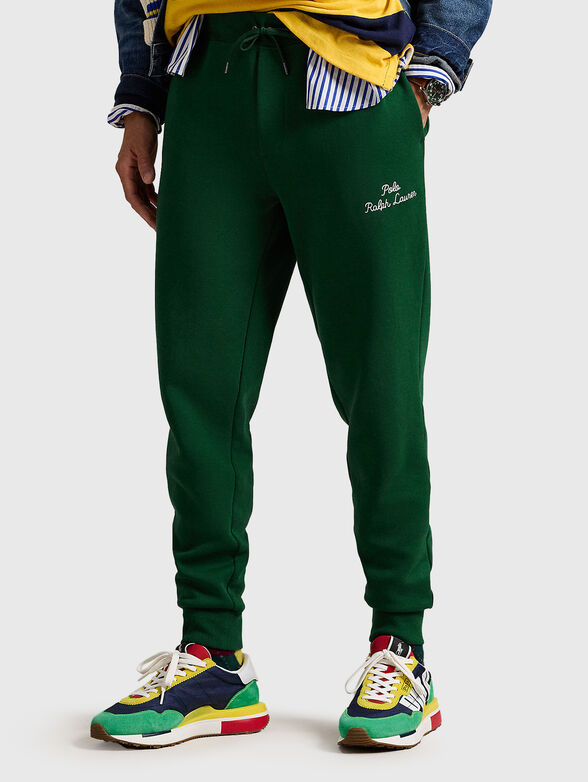 Sports pants  with logo element - 1