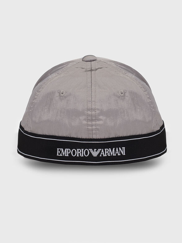 Grey baseball hat with logo detail - 3