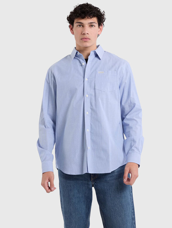 Light blue cotton shirt - 1