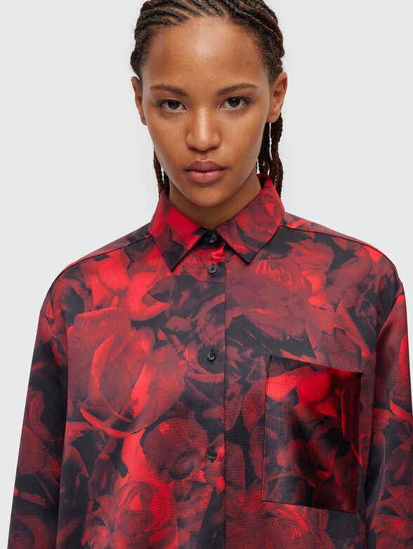 CELODINA shirt with floral print - 4