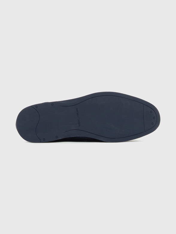 Blue suede moccasins - 6