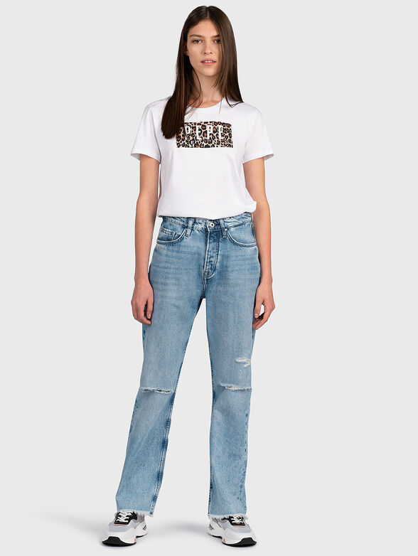 Jeans with distressed effect - 4