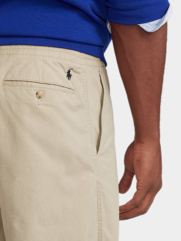 Cotton pants with elastic waist - 2