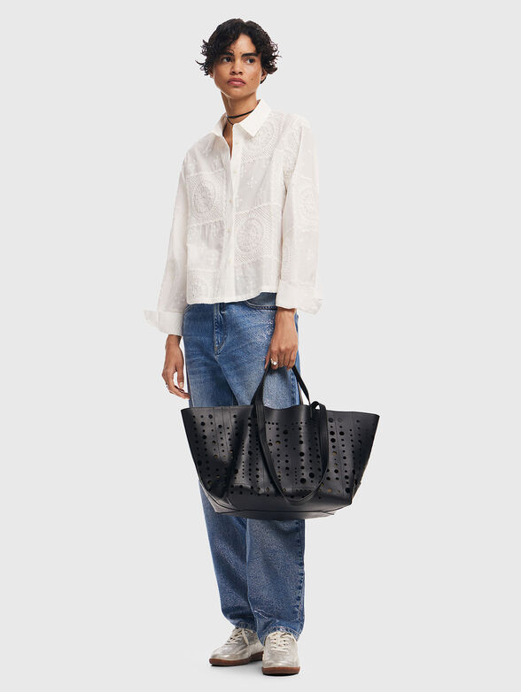 Large black bag with perforations - 2