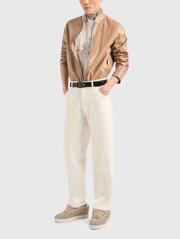 Floral embroidery T-shirt - 2