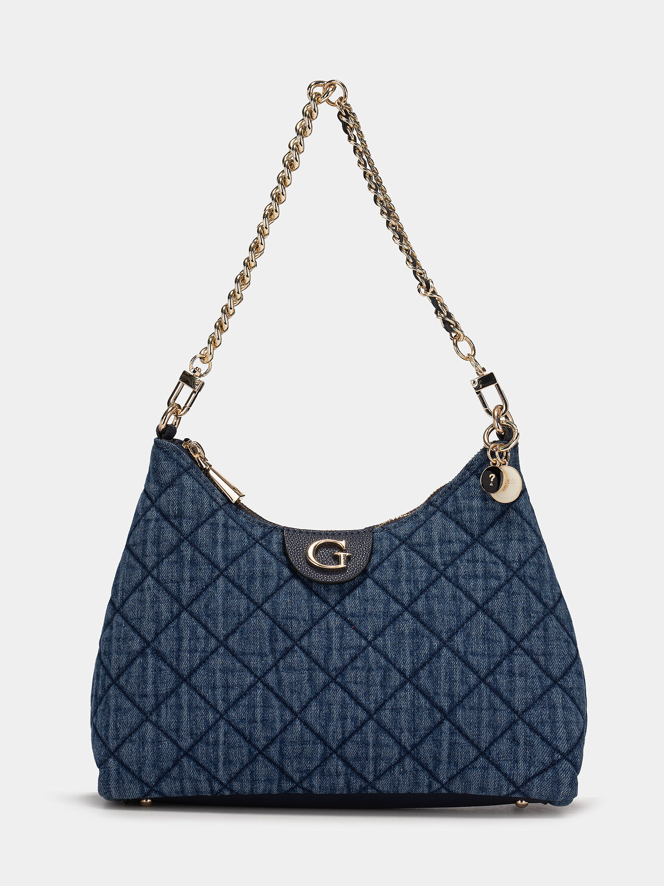 GILLIAN denim bag with quilted effect brand GUESS