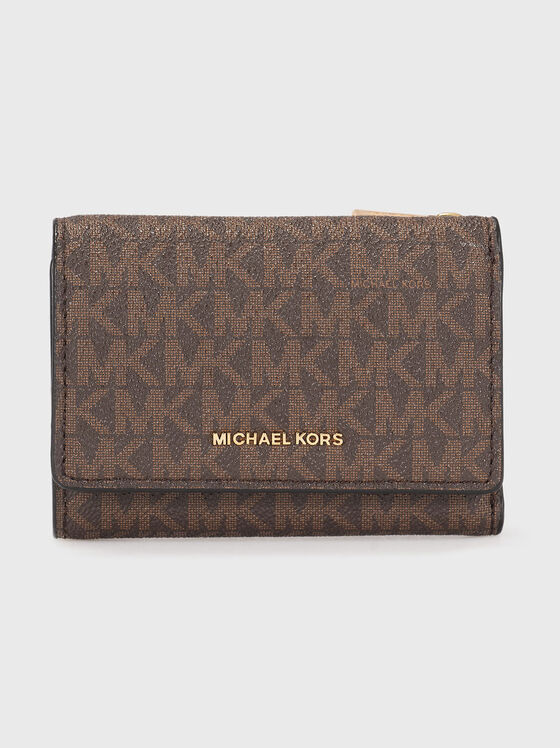 Портмоне с монограмен лого принт - 1