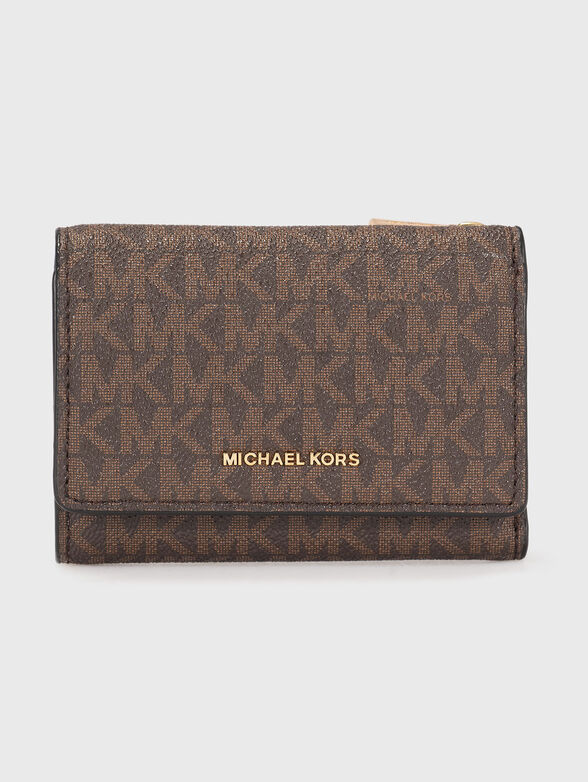 Wallet with monogram logo print - 1