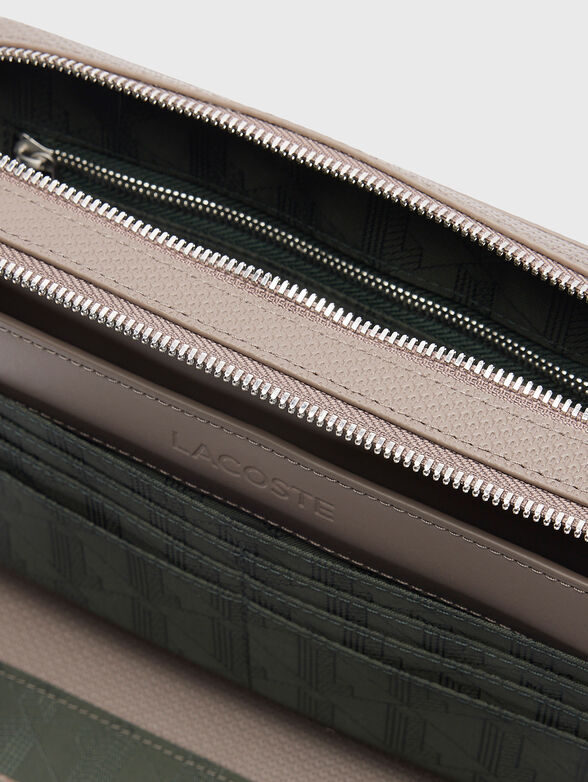 Small leather bag with saffiano effect - 6