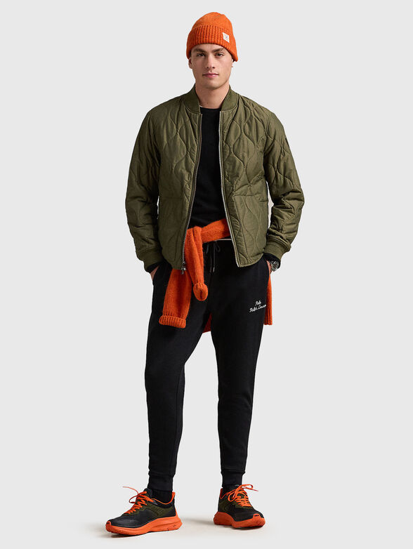 Sports trousers with logo accent - 4