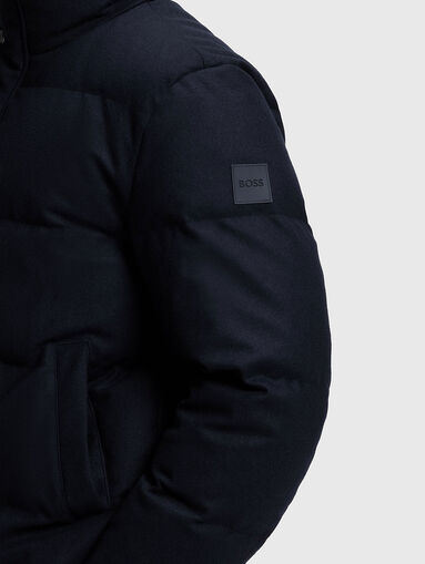 Padded wool blend jacket - 5