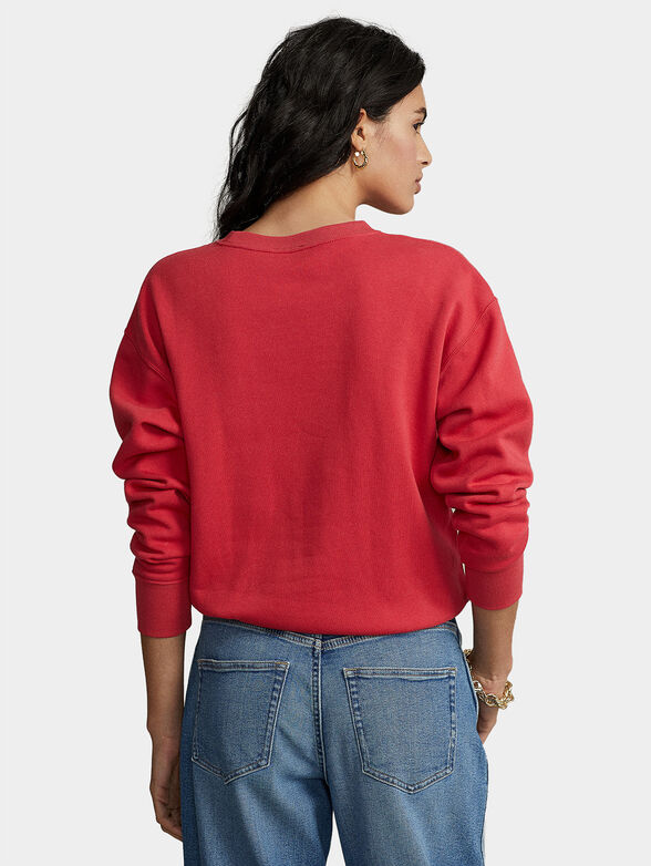 Sweatshirt in red color - 3