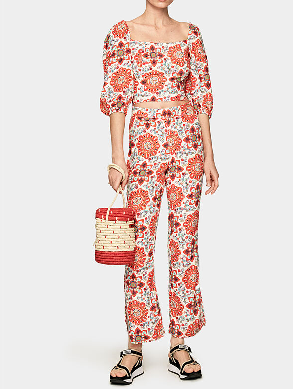 DAVINA Floral print pants - 1