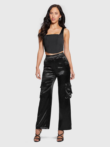 JAMIE satin cargo pants - 5