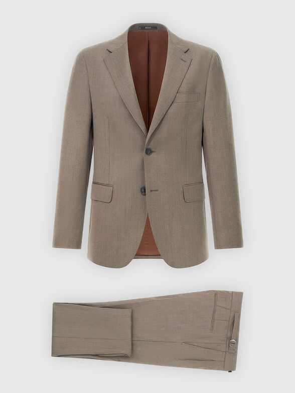 Wool suit in beige color - 6