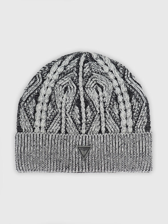 Knitted wool blend hat - 1
