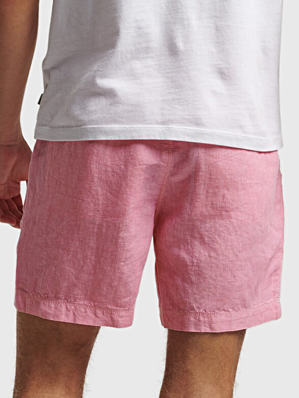 STUDIOS blue linen shorts - 2