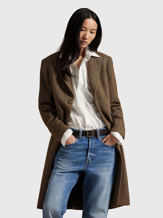 Single breasted wool coat - 1